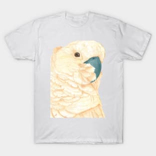 Salmon-crested Moluccan cockatoos watercolor - parrot portrait painting T-Shirt